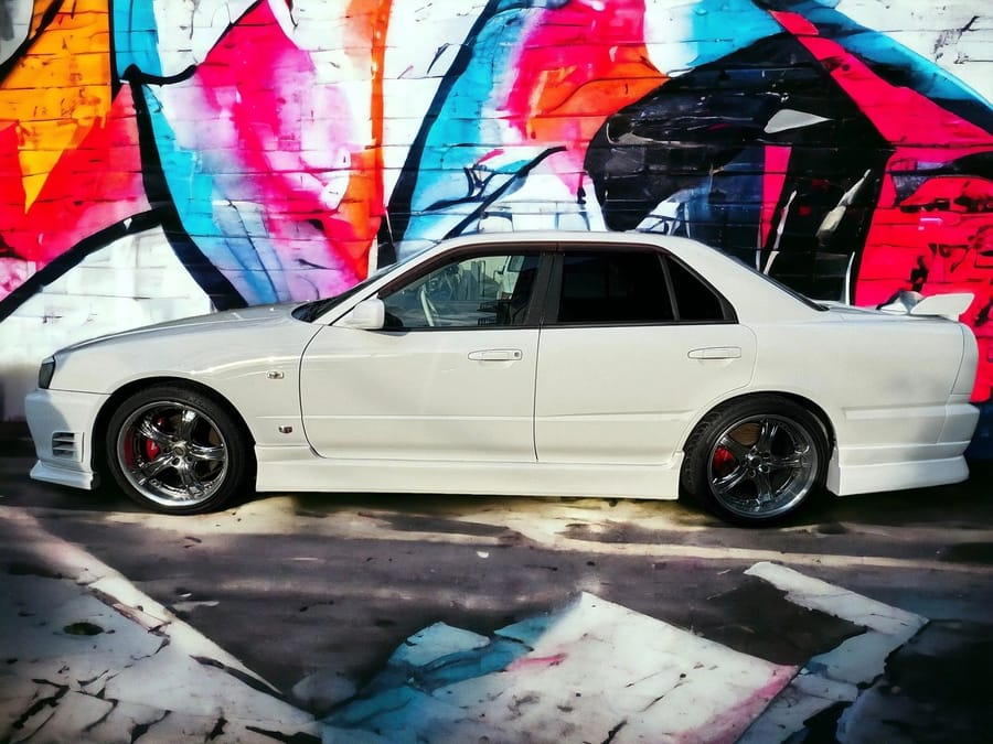 1998 Nissan Skyline R34 GT-T — right-hand-drive JDM import for sale (600hp, modified)